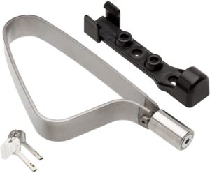 TiGr Mini Lightweight Titanium Bicycle Lock & Mounting Clip, Strong and Light Easy to Carry Bike Security
